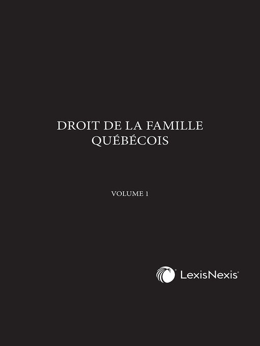 Title details for Droit de la famille québécois by Gilles Daoust - Wait list